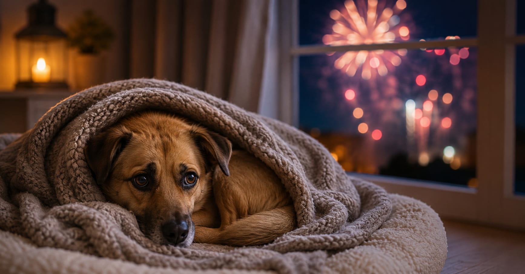 Silvesterangst beim Hund: 9 Dinge, die wirklich helfen
